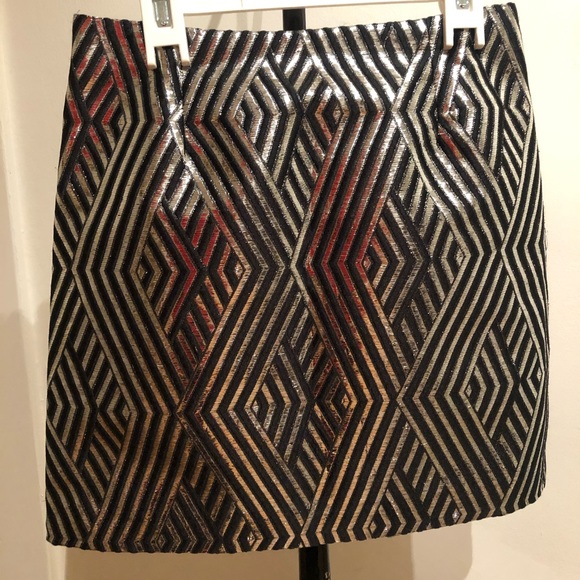 Joe fresh silver and black patterned skirt - Picture 2 of 3